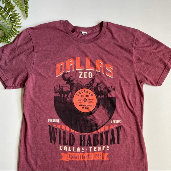 DALLAS Zoo Texas Purple Size Large - Picture 2 of 3